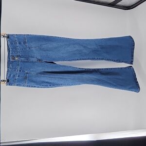 VANILLA STAR WIde Flare Leg High Rise Retro 70s Jeans Size 9